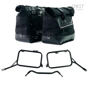 Pareja de alforjas cult en serraje 40l - 50l + aluminio plate + r80g/s y r80 gs basic frames