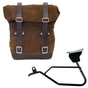 Bolsa de cuero 10l-14l + moto guzzi v100 mandello marco izquierdo