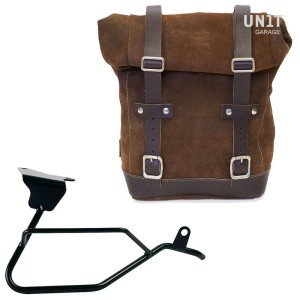 Bolsa de cuero 10l-14l + moto guzzi v100 mandello marco derecho