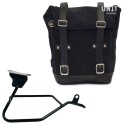 Bolsa de cuero 10l-14l + moto guzzi v100 mandello marco derecho