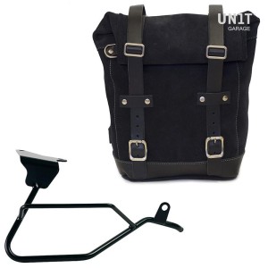 Bolsa de cuero 10l-14l + moto guzzi v100 mandello marco derecho