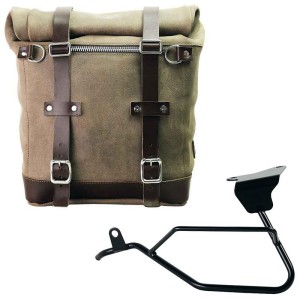 Bolso lateral scram en serraje 22l-30l + moto guzzi v100 mandello marco izquierdo