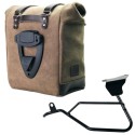 Bolso lateral scram en serraje 22l-30l + moto guzzi v100 mandello marco izquierdo