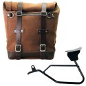 Bolso lateral scram en serraje 22l-30l + moto guzzi v100 mandello marco izquierdo