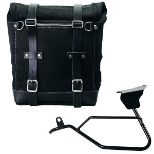 Bolso lateral scram en serraje 22l-30l + moto guzzi v100 mandello marco izquierdo