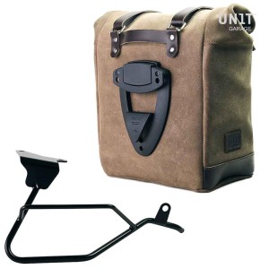 Bolso lateral scram en serraje 22l-30l + moto guzzi v100 mandello marco derecho