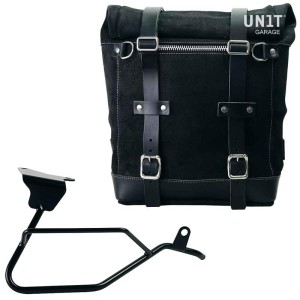 Bolso lateral scram en serraje 22l-30l + moto guzzi v100 mandello marco derecho