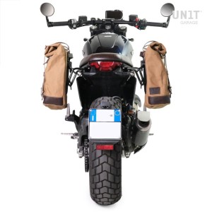Bolsa de lona 10l-14l + marco izquierdo ducati scrambler (2023 en adelante)