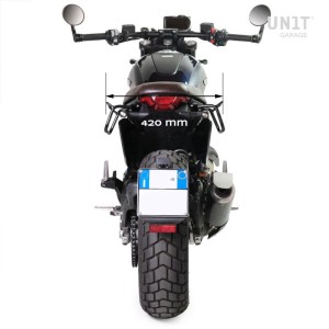 Bolsa de cuero 10l-14l + marco izquierdo ducati scrambler (2023 en adelante)