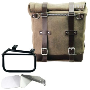 Bolso lateral scram en serraje 22l-30l + chasis derecho ducati scrambler (2023 en adelante)
