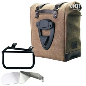 Bolso lateral scram en serraje 22l-30l + chasis derecho ducati scrambler (2023 en adelante)