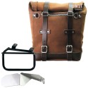 Bolso lateral scram en serraje 22l-30l + chasis derecho ducati scrambler (2023 en adelante)