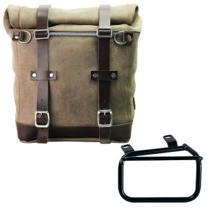 Bolso lateral scram en serraje 22l-30l + marco izquierdo ducati scrambler (2023 en adelante)