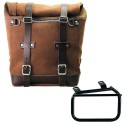 Bolso lateral scram en serraje 22l-30l + marco izquierdo ducati scrambler (2023 en adelante)