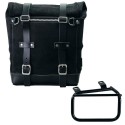 Bolso lateral scram en serraje 22l-30l + marco izquierdo ducati scrambler (2023 en adelante)