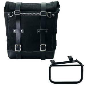 Bolso lateral scram en serraje 22l-30l + marco izquierdo ducati scrambler (2023 en adelante)