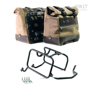 Pareja de alforjas cult en serraje 40l - 50l + placa aluminio + cuadros ktm para bolsas de aluminio atlas