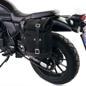 Bolsa de cuero 10l-14l + honda cl marco izquierdo