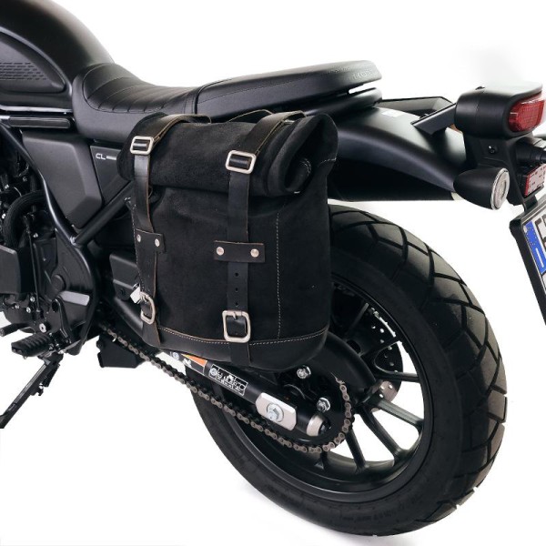 Bolsa de cuero 10l-14l + honda cl marco izquierdo