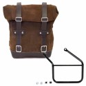 Bolsa de cuero 10l-14l + honda cl marco izquierdo