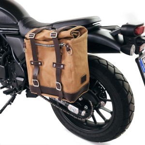 Alforja scram en lona 22l-30l + honda cl marco izquierdo