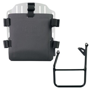 Portabolsas de aluminio con frontal hypalon regulable y enganche rápido + chasis izquierdo bmw r1300gs
