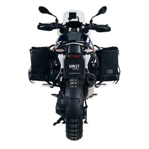 Bolso lateral scram en serraje 22l-30l + bmw r1300gs marco izquierdo