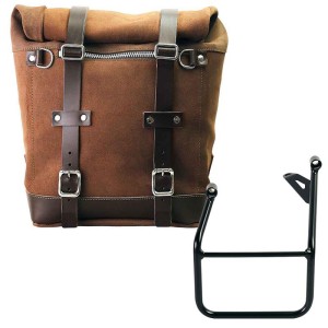 Bolso lateral scram en serraje 22l-30l + bmw r1300gs marco izquierdo