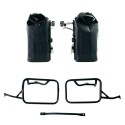 Dos bolsas laterales khali en tpu 35l - 45l + par de placas de aluminio + marcos para bolsas de aluminio bmw r12 ninet