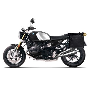 Dos bolsas laterales khali en tpu 35l - 45l + par de placas de aluminio + marcos para bolsas de aluminio bmw r12 ninet