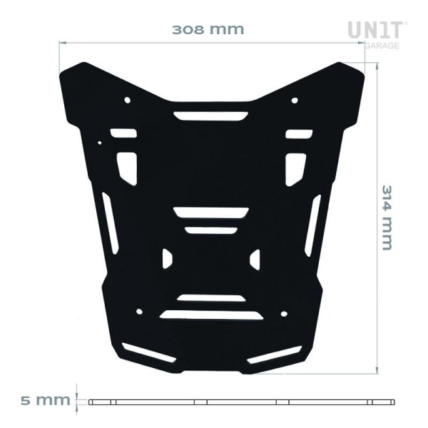 Placa topcase atlas para portaequipajes código 1215, kit bmw r120gs