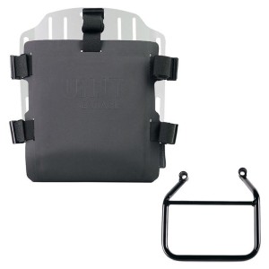 Portabolsas de aluminio con frontal hypalon ajustable y enganche rápido + cuadro triumph speed 400 sx