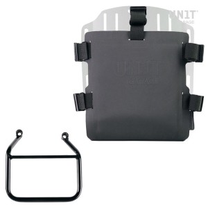 Portabolsas de aluminio con frontal hypalon ajustable y enganche rápido + chasis triumph speed 400 dx (sólo compatible con nuest