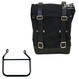 Bolsa lateral de lona 10l-14l + cuadro triumph speed 400 dx (solo compatible con nuestro escape bajo código: 4206low)