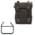 Bolsa lateral de lona 10l-14l + cuadro triumph speed 400 dx (solo compatible con nuestro escape bajo código: 4206low)