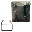 Bolsa lateral scram en canvas 22l-30l + cuadro triumph speed 400 dx (solo compatible con nuestro código de escape bajo: 4206low)