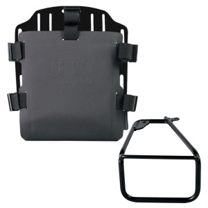 Portabolsas de aluminio con frontal hypalon regulable y enganche rápido + chasis izquierdo bmw r12 ninet
