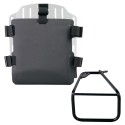 Portabolsas de aluminio con frontal hypalon regulable y enganche rápido + chasis izquierdo bmw r12 ninet