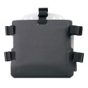 Portabolsas de aluminio con frontal hypalon regulable y enganche rápido + chasis izquierdo bmw r12 ninet