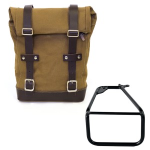 Bolsa lateral canvas 10l-14l + bmw r12 ninet chasis izquierdo