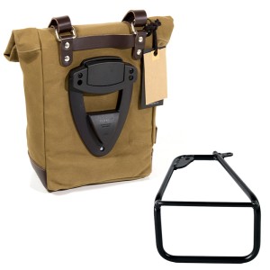 Bolsa lateral canvas 10l-14l + bmw r12 ninet chasis izquierdo