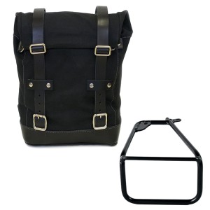 Bolsa lateral canvas 10l-14l + bmw r12 ninet chasis izquierdo