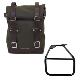 Bolsa lateral canvas 10l-14l + bmw r12 ninet chasis izquierdo