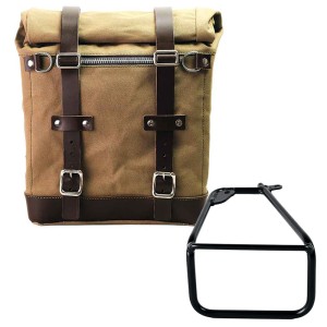 Bolsa lateral scram en canvas 22l-30l + bmw r12 ninet marco izquierdo