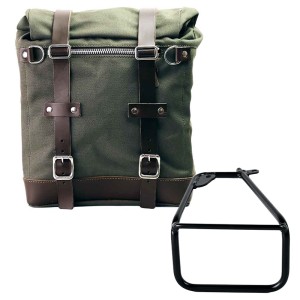 Bolsa lateral scram en canvas 22l-30l + bmw r12 ninet marco izquierdo