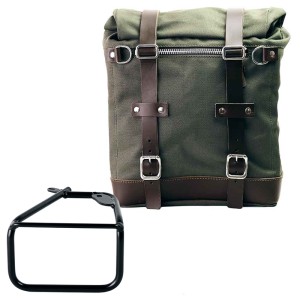 Bolsa lateral scram en canvas 22l-30l + bmw r12 ninet chasis derecho