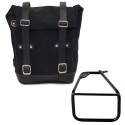 Bolsa lateral en serraje 10l-14l + bmw r12 ninet marco izquierdo