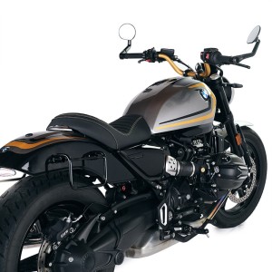Portabolsa de aluminio con frontal ajustable de hypalon y enganche rápido + bmw r12 chasis derecho
