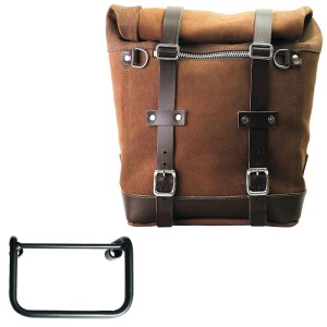 Bolso lateral scram en serraje 22l-30l + bmw r12 chasis derecho