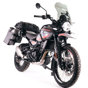 Portabolsa de aluminio con frontal ajustable de hypalon y enganche rápido + royal enfield himalayan 450 (2024 en adelante) marco